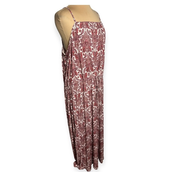 Maurices Plus Size Pink Paisley Tie Waist Jumpsuit size 4X - Picture 5 of 11